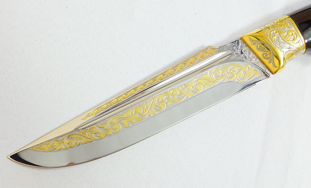 Нож дамасский "Медведь" /в коробке/