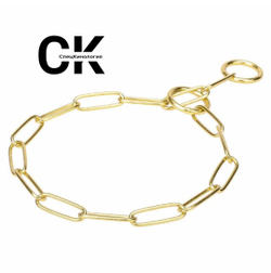 Цепь рывковая овальной крупное звено латунная СпецКинология