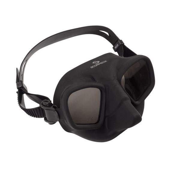 Маска c зеркальными стеклами Scorpena T черная