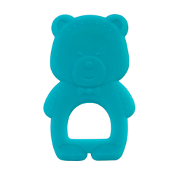 Прорезыватель "Медведь" 1 шт ПОМА с 4 месяцев, голубой