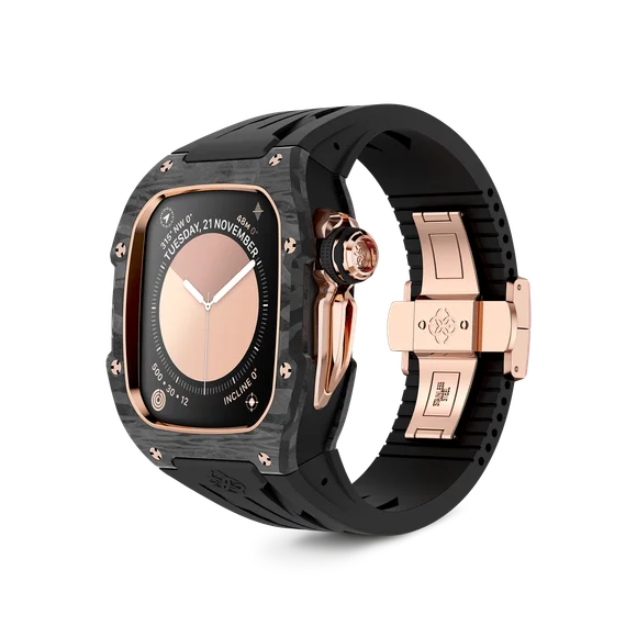 Корпус для Apple Watch RSCIII46 - Rose Gold Carbon