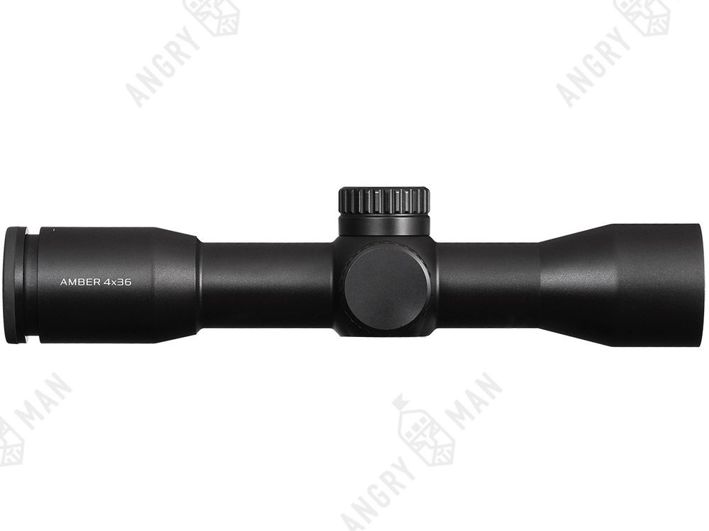 Прицел Amber 4x36, сетка 27 (Mil-Dot), подсветка красная, 30мм, 1/2 МОА, 483г, Gaut