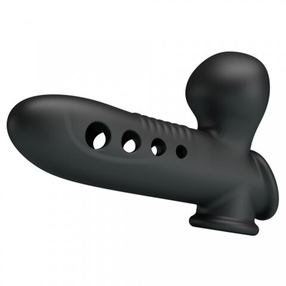 Насадка на пенис с эффектом расширения «Pretty Love Airbag Penis Sleeve Tyronn» черная