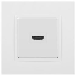 Розетка ЭРА Elegance 14-3114-01 HDMI IP20 белый