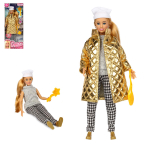 Кукла 29 см София plus size , руки и ноги сгиб, ЗИМА, акс. (Карапуз)