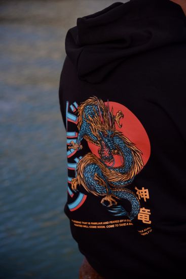 Худи STEAL CHILL Дракон черный