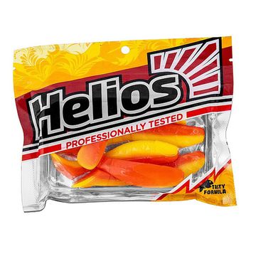 Виброхвост Chubby 3,55'/9 см Orange & Yellow 5шт. (HS-4-015) Helios