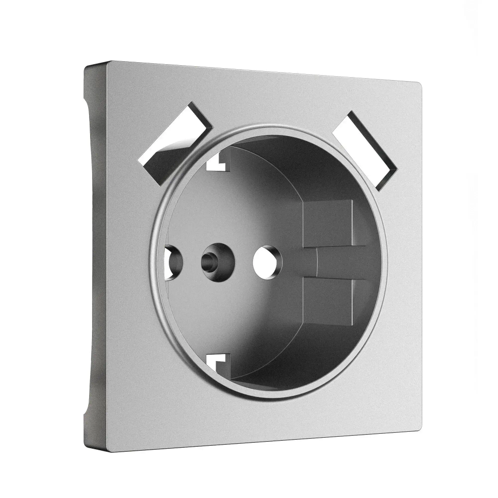 Накладка для розетки USB(серебряный матовый) W1179565
