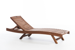 SUN Sunbed Шезлонг деревянный, массив ироко