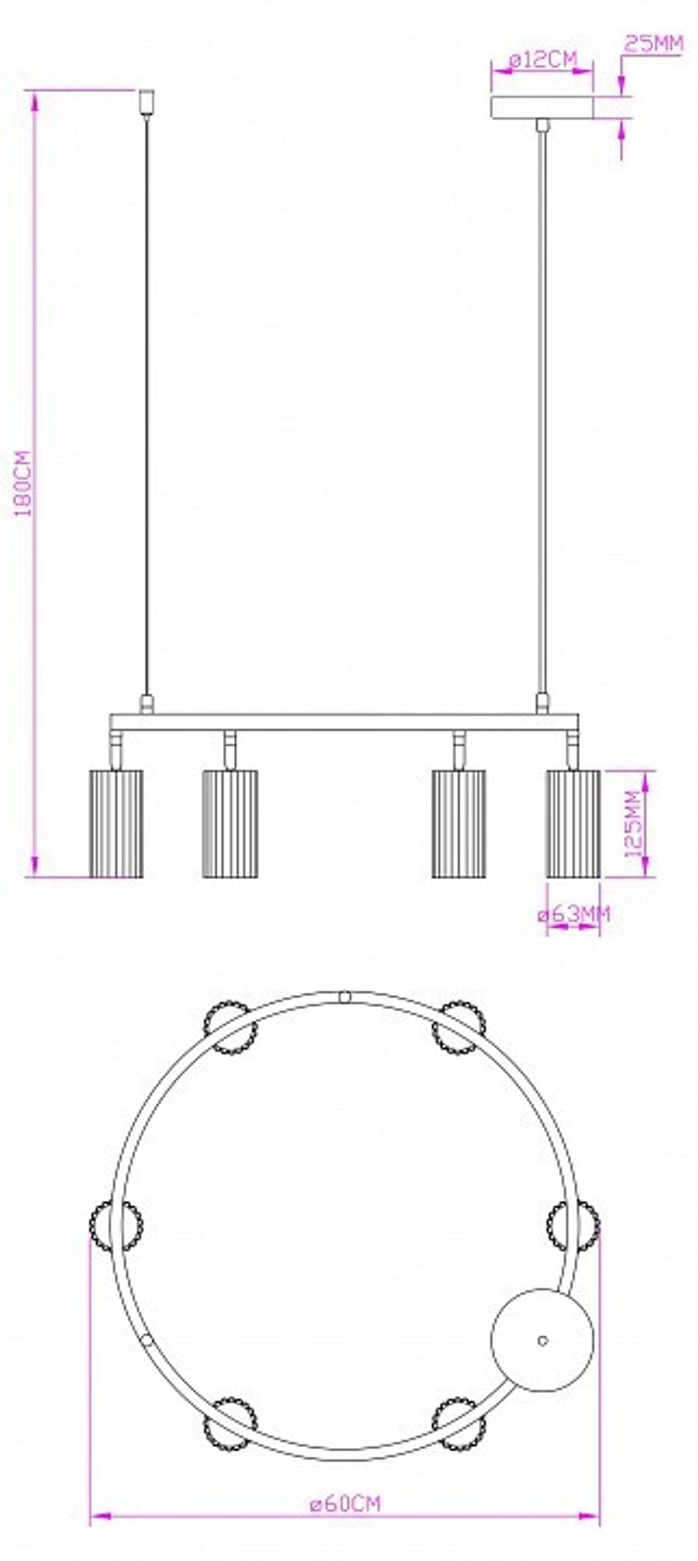 Подвесная люстра Moderli Cora V11603-6P