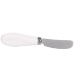 Масленка керамическая «White magic» 16,5*10*8см с крышкой из акации и ножом для масла, белая