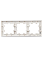 BRITE Рамка 3-местная РУ-3-2-Бр стекло розовый матовый IEK