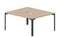 Составной стол на 2 рабочих места 158х136,6х75см (2 эргономичных выреза)