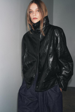 ZARA КУРТКА-БОМБЕР — ZW COLLECTION, ЧЕРНЫЙ