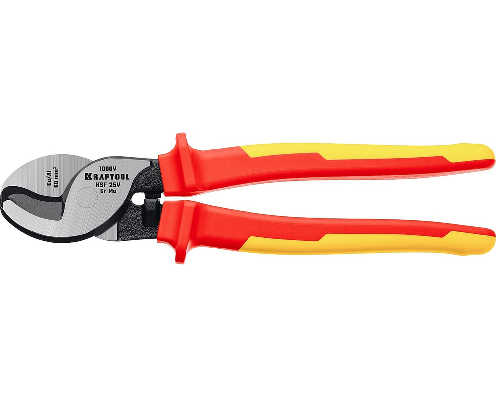 KRAFTOOL KSF-25V, d 13 мм, 250 мм, VDE, 1000 В, усиленный, диэлектрический кабелерез (23334-25V)