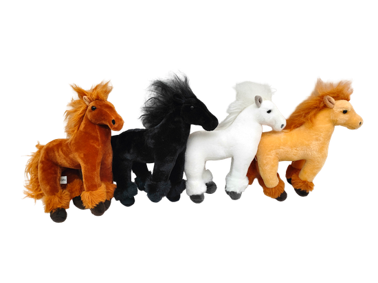 Мягкая игрушка Лошадка в ассорт. 22х25см