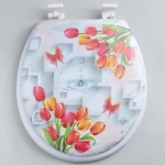 Сиденье для унитаза 36х42"Тюльпаны»