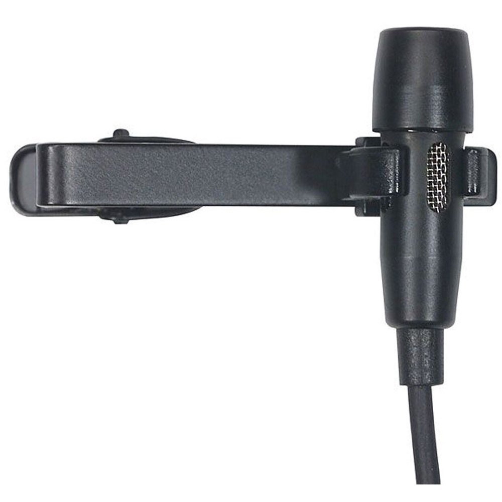 петличный конденсаторный микрофон, кардиоидный, черный, 3-контактный mini-XLR, металлическая клипса