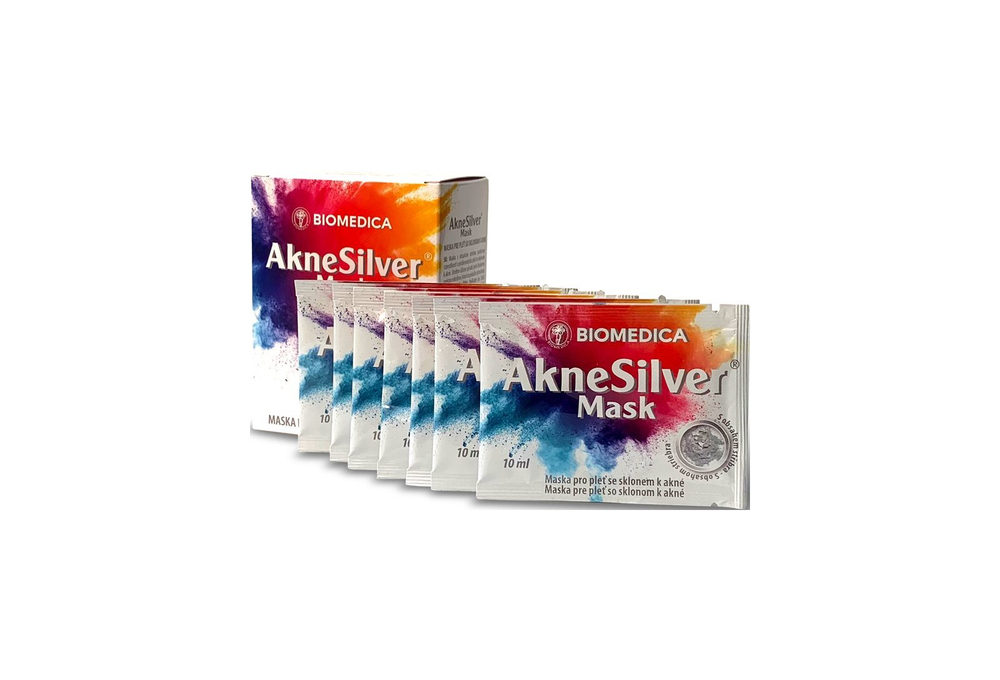 Biomedica AkneSilver Mask - очищающая маска для проблемной кожи /   7x10  ml  / GTIN 8594002393847