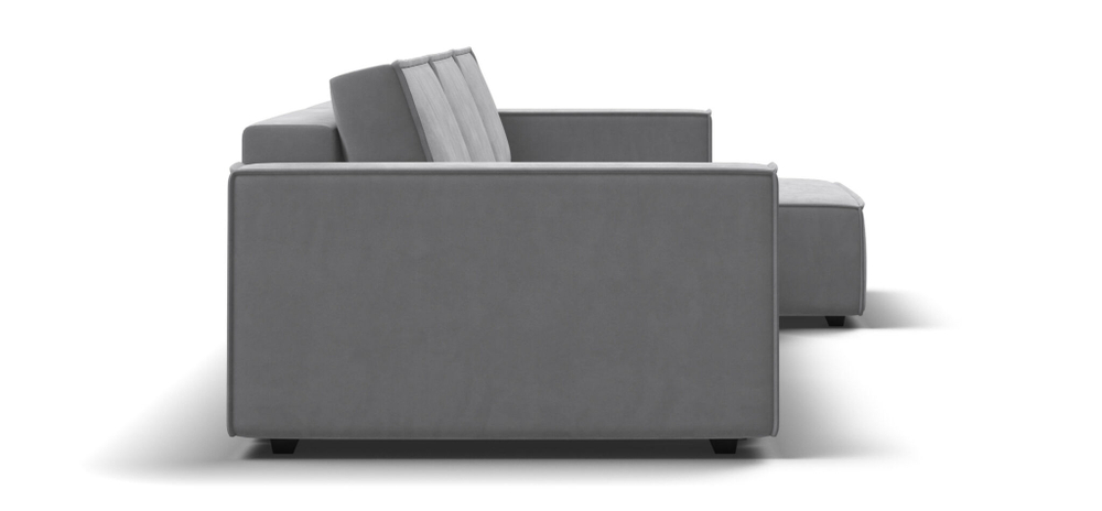 Угловой диван BOSS SOFT MODOOL MAX велюр Monolit сталь