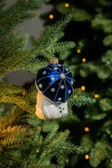 Елочное украшение Собака и Кот, стекло, 12 см., 1 шт., Витус (А274)