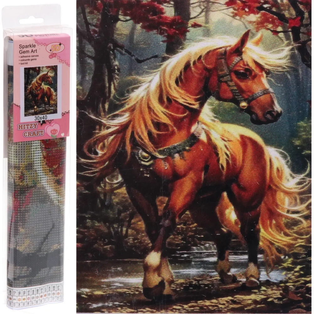 Алмазная мозаика в рулоне 30*40см полная выкладка «DIAMOND», Тор