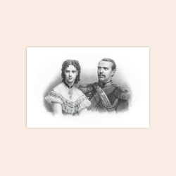 Открытка "Александр III и его супруга Мария Федоровна"