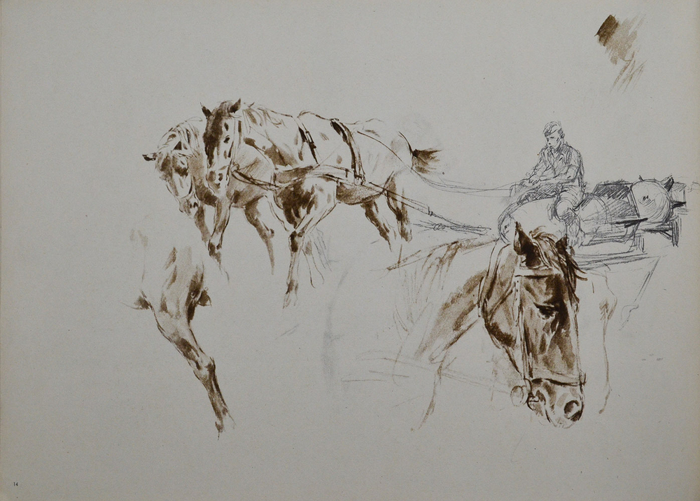 Hans Liska Carl Werner Reichenbach. Лиска Ханс. Альбом военных зарисовок. Финляндия. 1943.