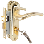 Замок врезной Trodos, 50/106-ЦМ70 SB, 202047, ручка в комплект, цилиндровый, мат зол