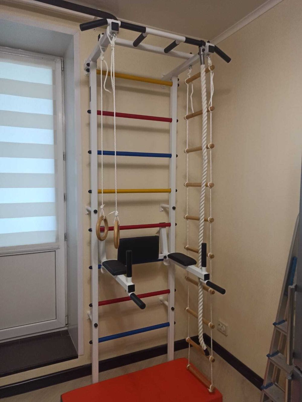 Монтаж шведской стенки Sv Sport в бетонные, кирпичные стены