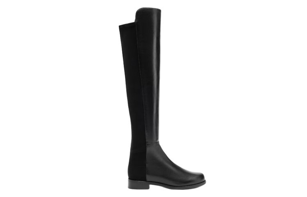 Stuart Weitzman/SW 5050 Nappa Leather Over The Knee High Boots Women"s Black