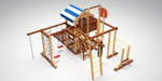 Деревянная детская площадка Савушка "4 сезона" - семейная