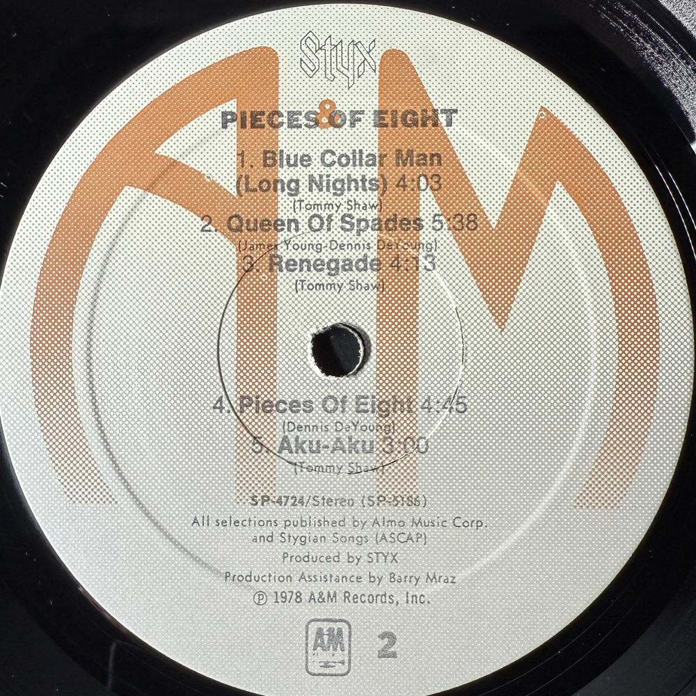 Виниловая пластинка Styx ‎– Pieces Of Eight LP