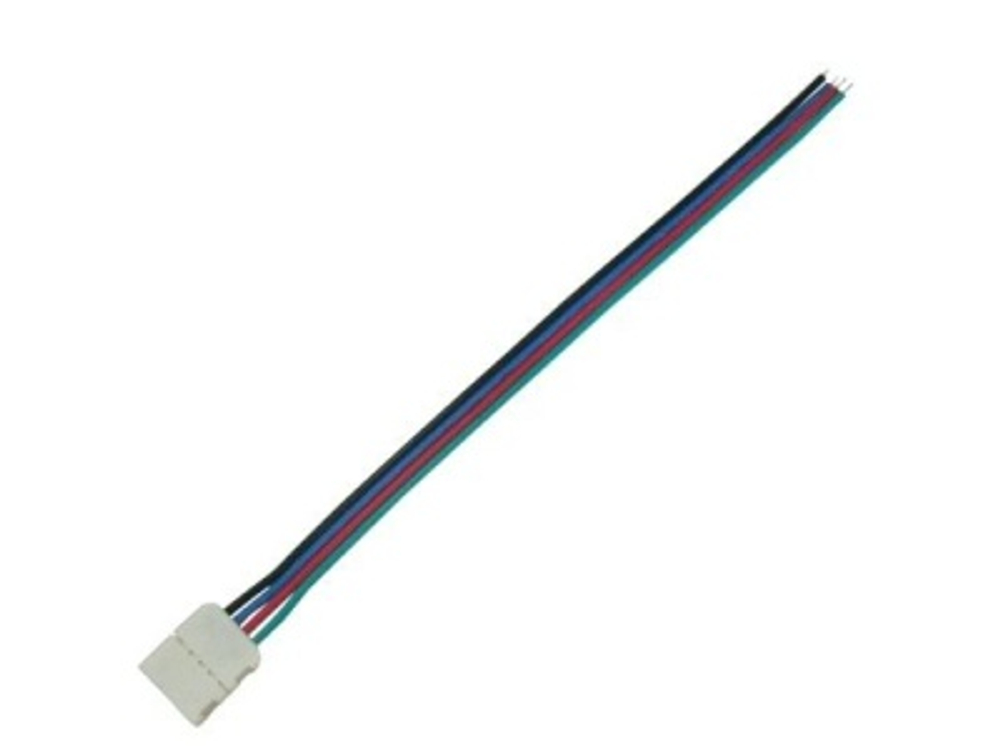 Соединительный кабель Ecola LED с одним 4-х конт. зажимным разъемом 10mm 15 см 1шт.