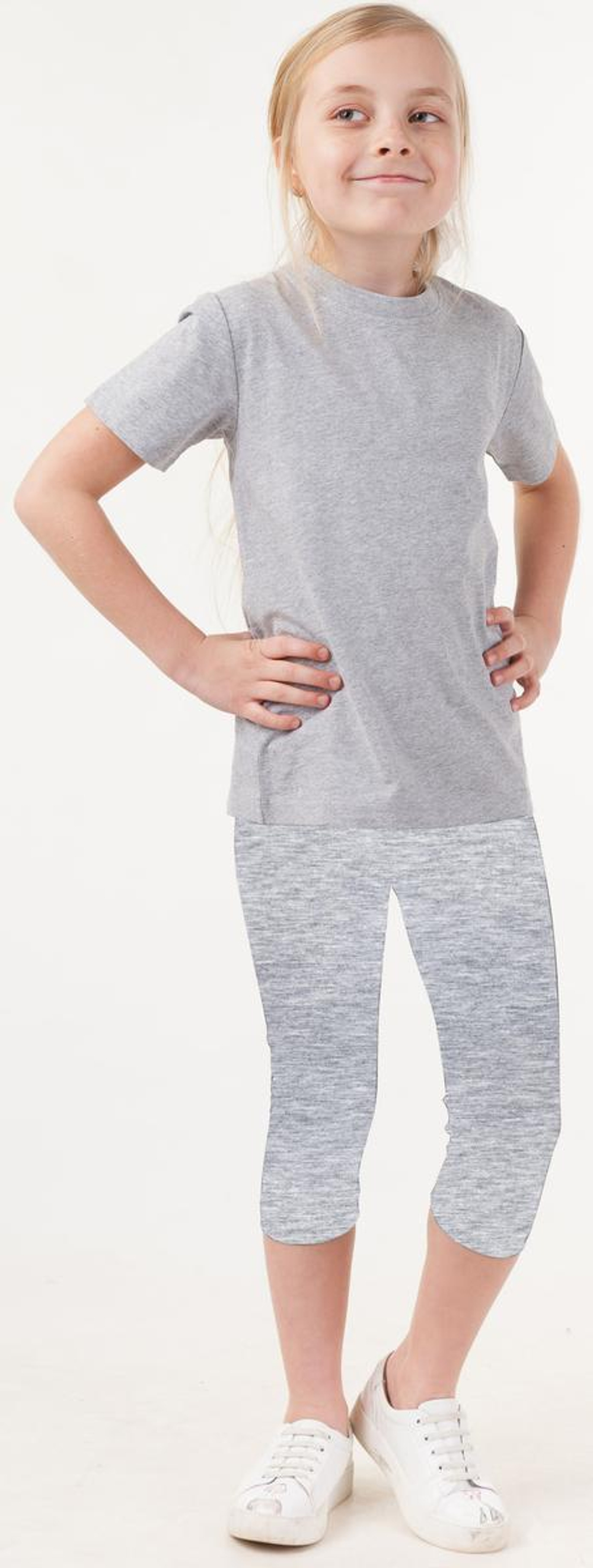 Бриджи д/дев фуллайкра р.122 сер (Батик) 00334_BAT