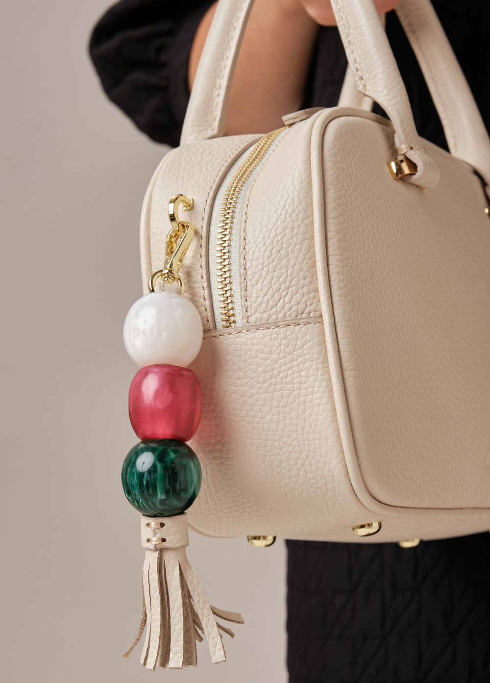 Кожаная сумка Hawaii DBR 31216 светлый крем