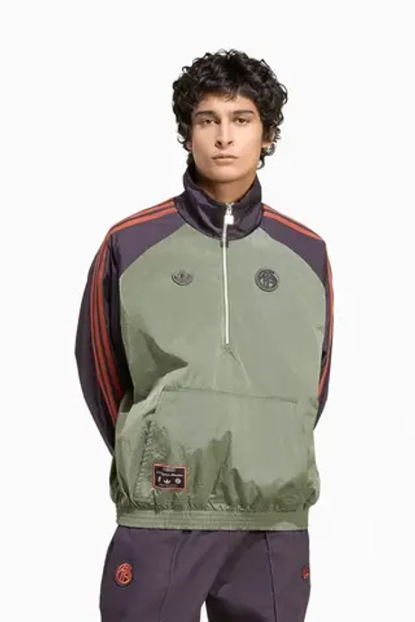 Кофта adidas FC Bayern 25/26 Terrace Icons Half-Zip - зеленый