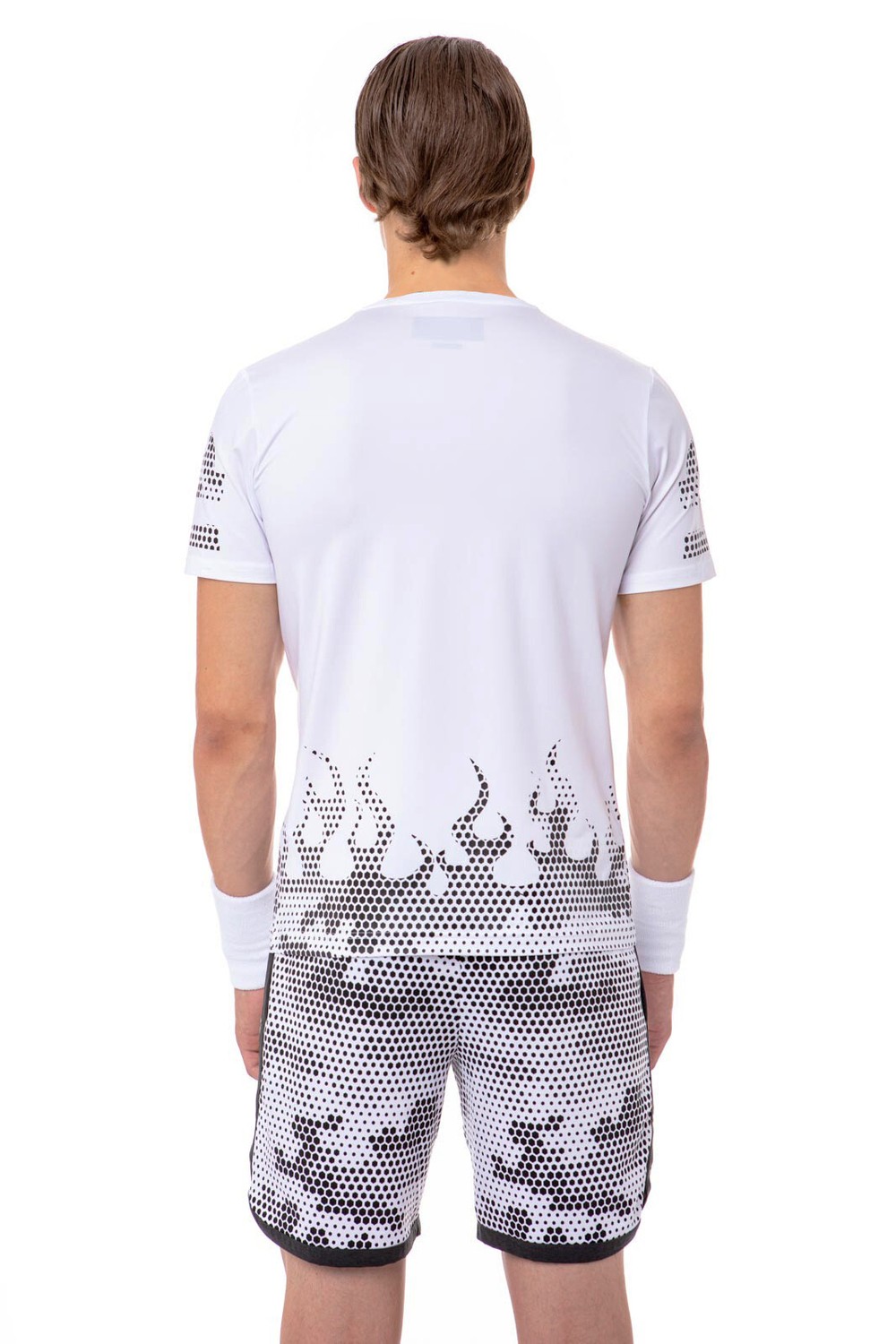 Мужская теннисная футболка Hydrogen Tech Hot Tee Man - white/black