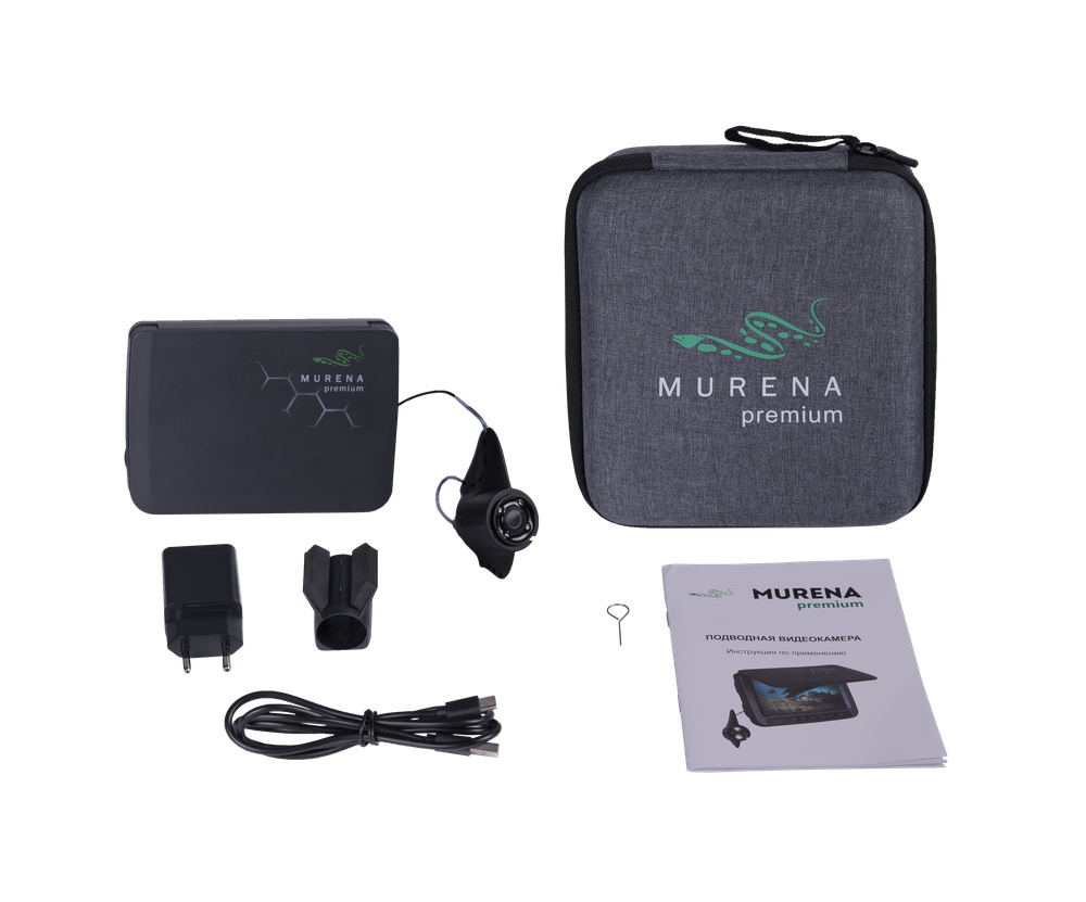 Подводная видеокамера MURENA Premium 5", 20м (видеозапись, компас, белая и ИК подсветка)
