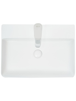 Раковина накладная (матовая белая) WeltWasser WW  ELBACH 2173 MW 600х420х120