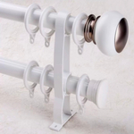 Карниз для штор настенный, алюминиевый, бесшумный