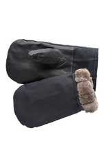 Рукавицы меховые с кожаным наладонником, арт. 7.172