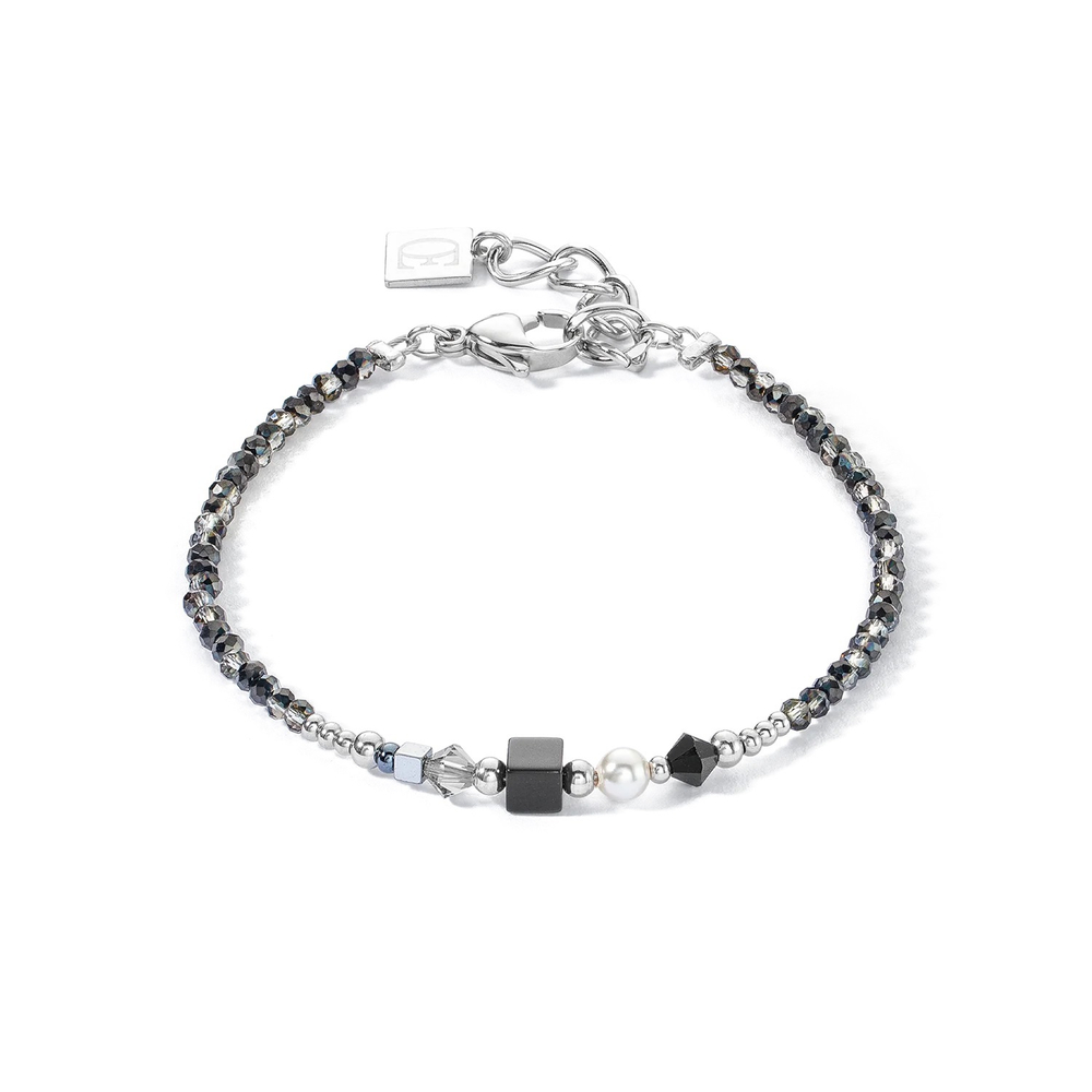 Браслет Coeur de Lion Black-Silver 4355/30-1317