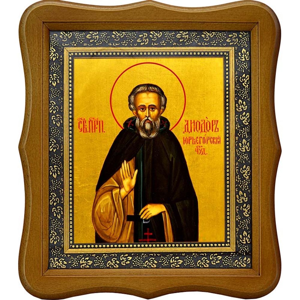 Дамиан (в схиме Диодор) Юрьегорский, Каргопольский преподобный. Икона на холсте.