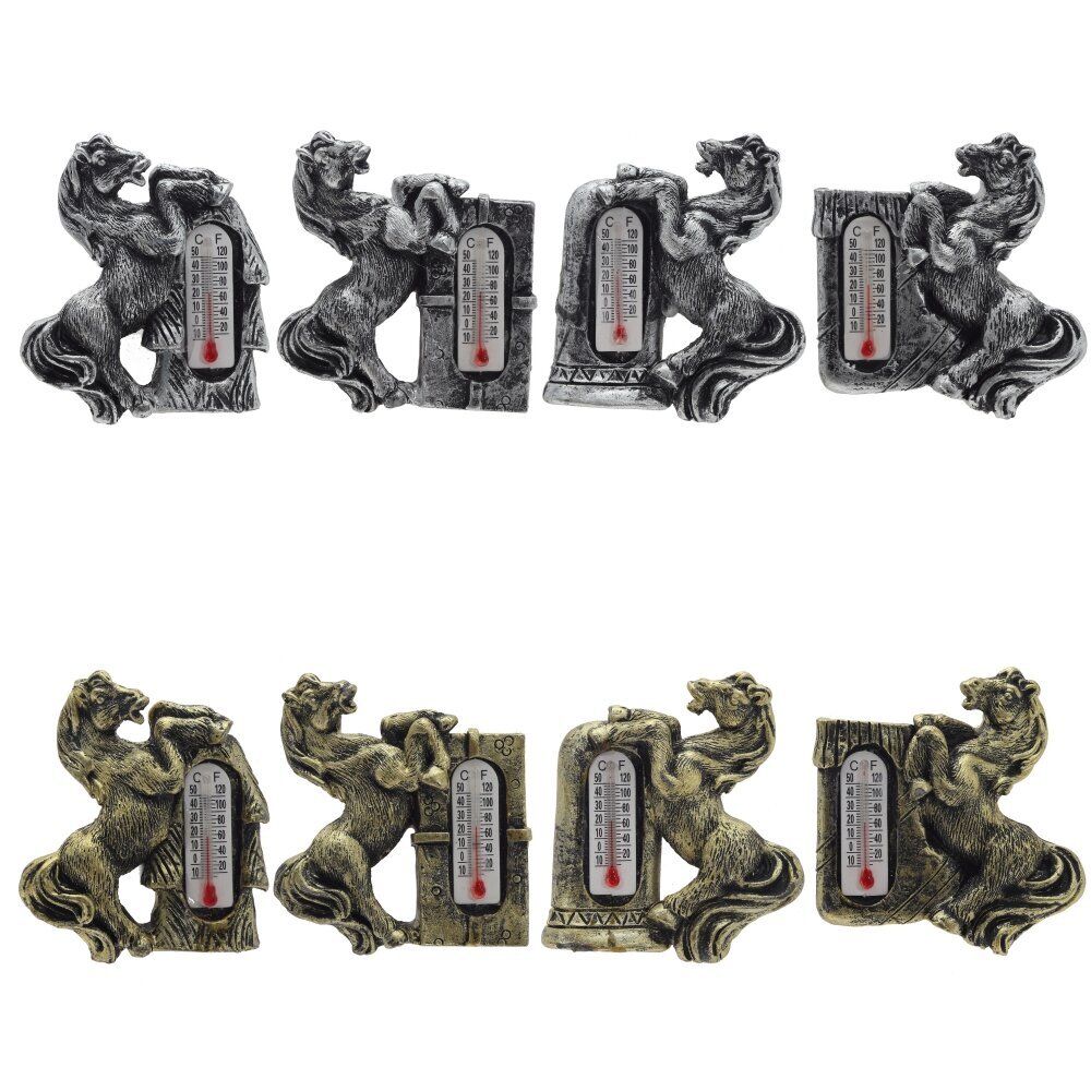 GAEM Магнит "Лошадка" с термометром, L5 W1,5 H5,5 см, 8в.