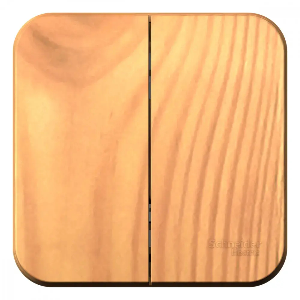 BLANCA О/У 2-клавишный ВЫКЛЮЧАТЕЛЬ (сх.5) ИЗОЛ.ПЛ., 10А, 250В, ЯСЕНЬ