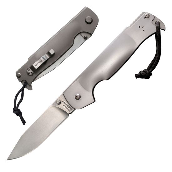 Складной нож Cold Steel 95FB Pocket Bushman c клинком из стали 1.4116 Krupp (X50CrMoV15) рукоять Stainless Steel