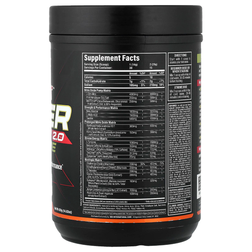 ALLMAX, Impact™ Igniter Xtreme 2.0, со вкусом апельсина, 420 г (14,82 унции)