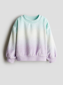 H&M Толстовка из мягкой ткани, светло-бирюзовый