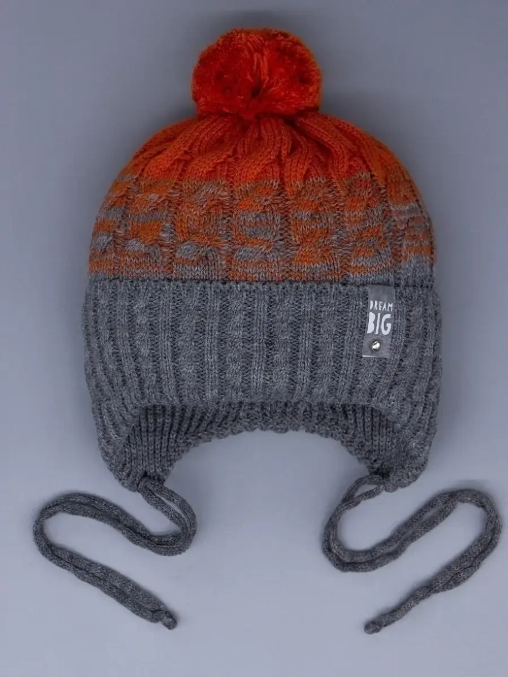 Шапка для мальчика осенняя на завязках